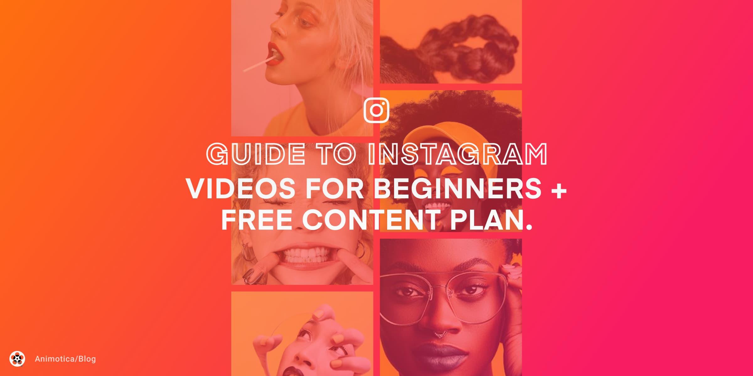 Ultimate Guide To Instagram Videos for Beginners [2024] + Free Content Plan