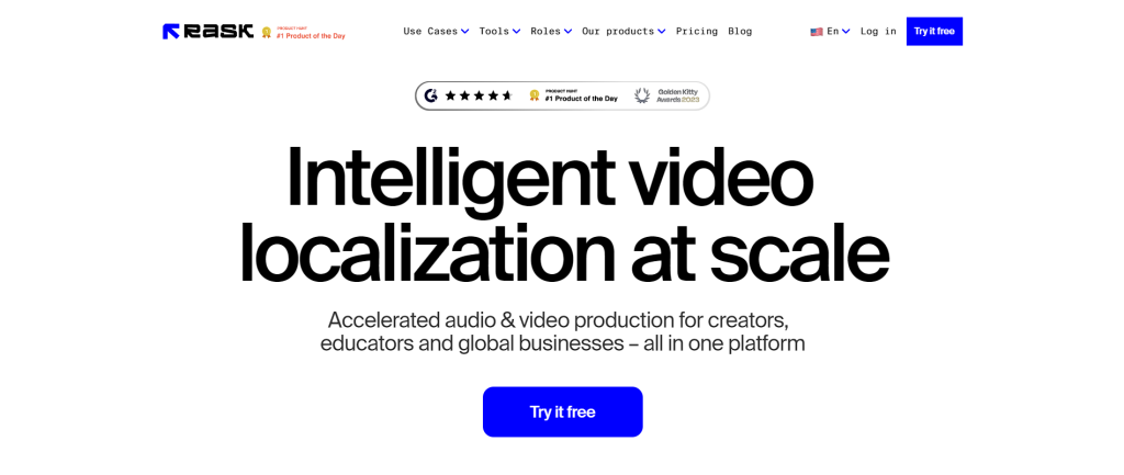 Rask.ai is one of the best AI subtitile generators
